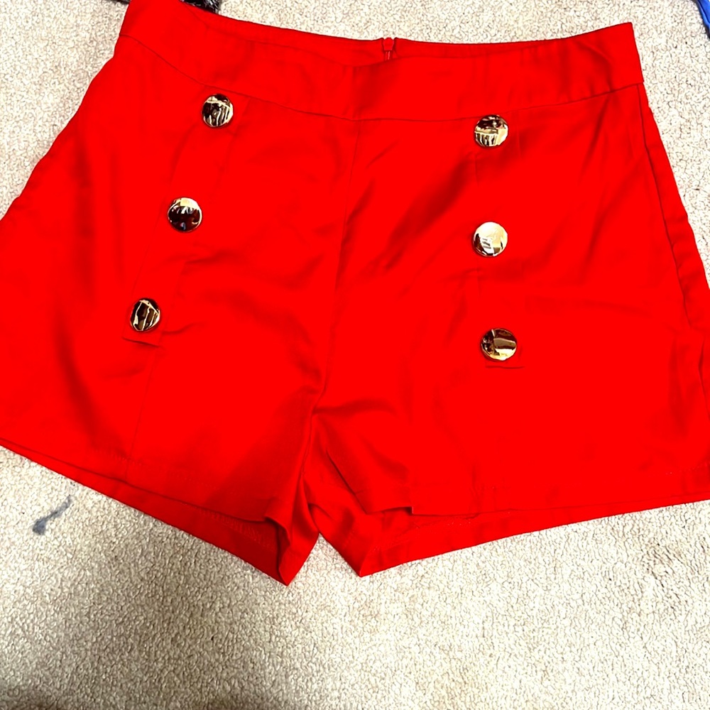 Red shorts